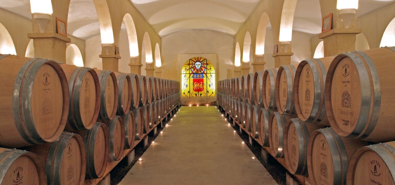 Cellar of Chateau de Berne